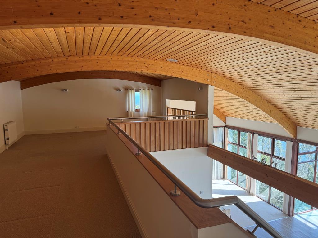 Lot: 106 - UNIQUE PROPERTY WITH STUNNING SEA VIEWS OVER THE ENGLISH CHANNEL - A View from the Galleried Landing